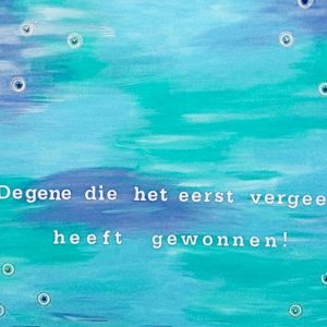 Degene die het eerst vergeeft… Degene die het eerst vergeeft...